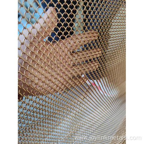 Coiled Wire Fabric Metal Coiled Drapery